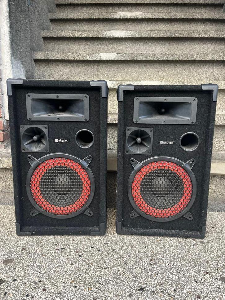 Skytec 8" Passieve PA Luidsprekers - Set van 2, Audio, Tv en Foto, Karaoke-apparatuur, Gebruikt, Luidspreker(s), Ophalen