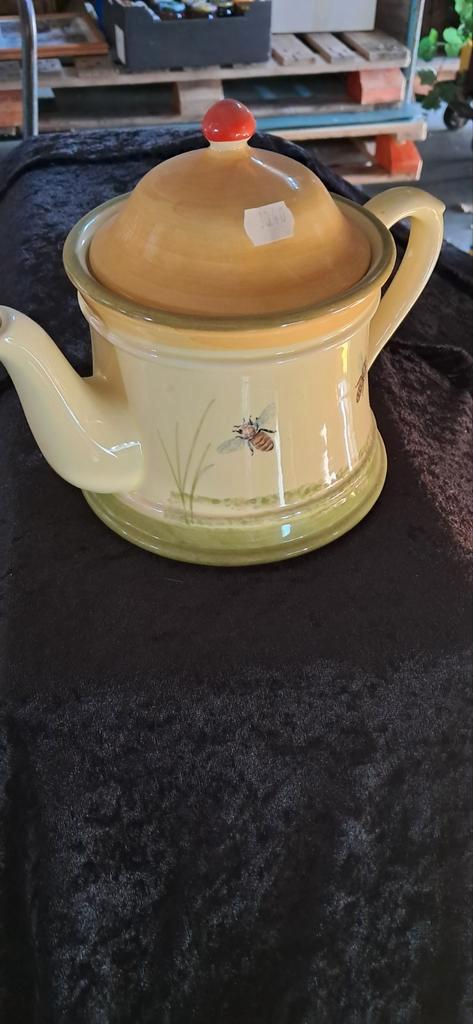 Faller Fayencerie Theepot met Bijenmotief, Antiek en Kunst, Antiek | Keramiek en Aardewerk, Ophalen