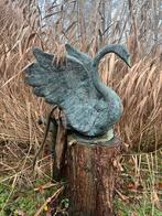 Bronzen tuinbeeld - Zwaan (90 cm hoog), Antiek en Kunst, Ophalen