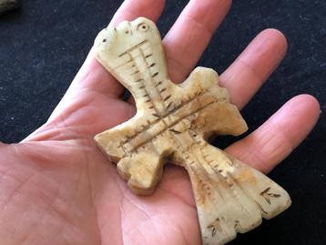 Bodemvondst kruis ALBAST Byzantijns TOP EXEMPLAAR ! beschikbaar voor biedingen