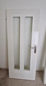 Opdek deuren (2 Stuks), Doe-het-zelf en Verbouw, Deuren en Horren, Gebruikt, Binnendeur, Ophalen of Verzenden, Glas