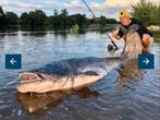 Black Cat meerval / snoek hengels 2 stuks 210 cm lang 200g., Watersport en Boten, Verzenden, Gebruikt, Werphengel