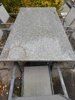 Graniet tuintafel 95 x 180, Tuin en Terras, Ophalen of Verzenden, Gebruikt, Rechthoekig, Overige materialen