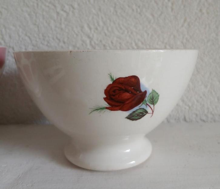 spoelkom Boch BFK met roos, Antiek en Kunst, Antiek | Servies los, Ophalen of Verzenden