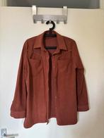 Nieuwe bruine corduroy blouse maat L met gouden details, Ophalen of Verzenden, Nieuw, Maat 42/44 (L), Bruin