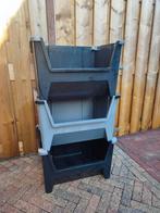 Stapelboxen / opberg boxen 45 liter. Hornbach, Tuin en Terras, Tuinstoelen, Ophalen, Gebruikt, Kunststof