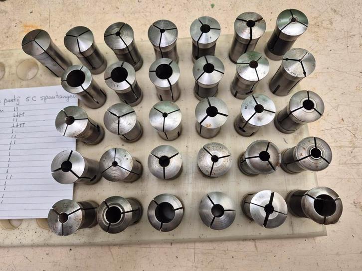 Spantangen 5C. Rest partij. Goede staat., Doe-het-zelf en Verbouw, Gereedschap | Machine-onderdelen en Toebehoren, Gebruikt, Ophalen