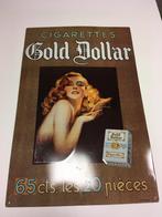 blik display Gold Dollar afm 40x60 cm, Ophalen of Verzenden, Reclamebord