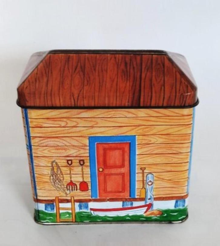 Blik, huisje, huisjesblik, huisje op palen (7773), Verzamelen, Blikken, Zo goed als nieuw, Overige, Ophalen