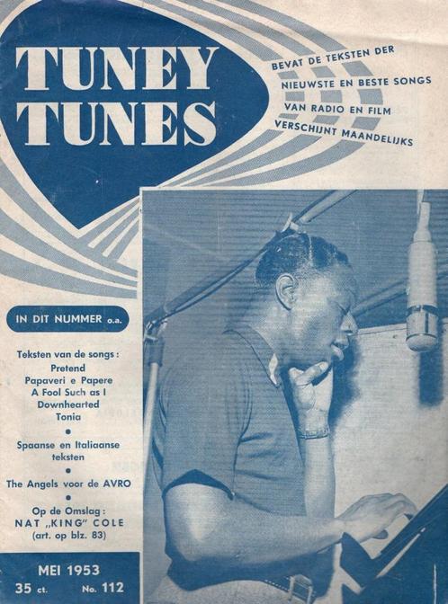 Muziekblad Tuney Tunes 1953 Nat King Cole Mieke Telkamp., Verzamelen, Overige Verzamelen, Gebruikt, Ophalen of Verzenden