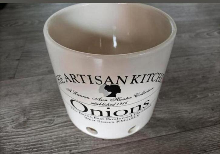 🧅🧅uienpot van the artisan kitchen🧅🧅, Huis en Inrichting, Keuken | Potten en Pannen, Zo goed als nieuw, Pot, Bus of Blik, Overige materialen