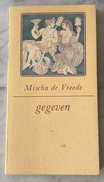 GEGEVEN - Mischa de Vreede (1988), Boeken, Gelezen, Verzenden, Mischa de Vreede, Nederland