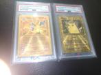 Metal card Pikachu en charizard 1 koop beide psa 7, Ophalen of Verzenden, Zo goed als nieuw