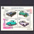 antiek klassieke auto serie Spanje blokje postfris, Verzenden, Postfris, Auto's