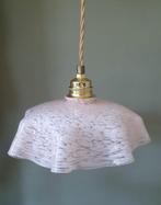 Vintage Clichy glazen hanglamp, jaren 30, Art Deco, Huis en Inrichting, Lampen | Hanglampen, Vintage, antiek, Ophalen of Verzenden