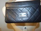 Elisabetta Franchi leren tasje clutch portemonnee zwart, Verzenden, Gebruikt, Zwart, Avondtasje