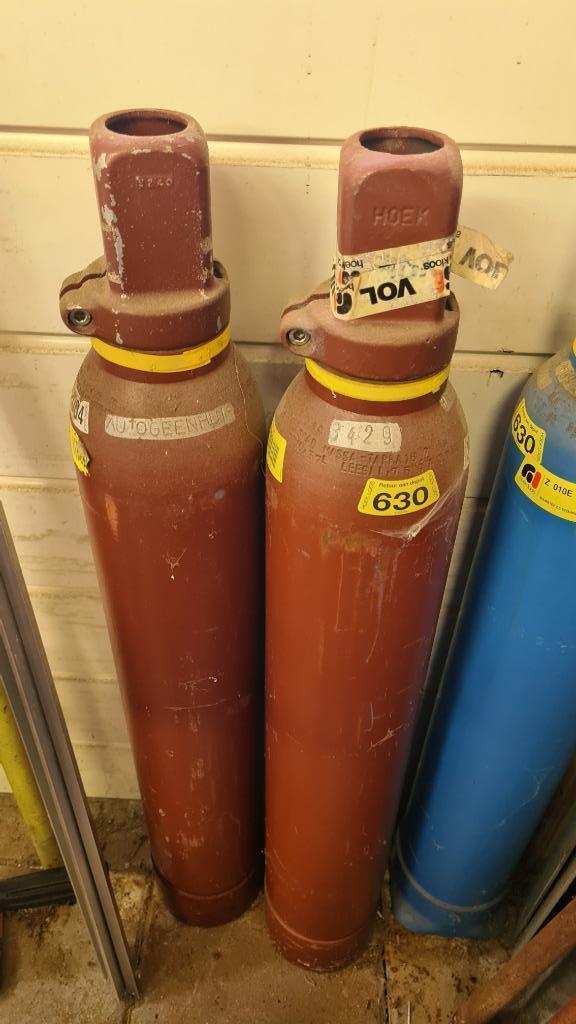 Acetyleen set (2x gas, 2x zuurstof), slangen, branders, etc, Doe-het-zelf en Verbouw, Gereedschap | Lasapparaten, Gebruikt, Overige typen