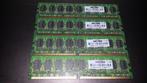 4x1 GB RAM Kit DDR2 Samsung M391T2953EZ3-CE6 DIMM PC2-5300E, Computers en Software, RAM geheugen, 1 GB of minder, Desktop, Gebruikt