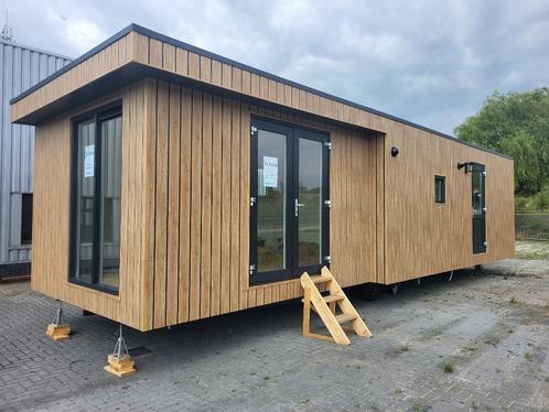 Nieuwe luxe chalet 12m x 4m, mantelzorgwoning, woonunit., Caravans en Kamperen, Stacaravans, tot en met 4, Ophalen