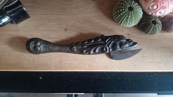 Antieke gietijzeren blikopener kooikarper/vis/koi  beschikbaar voor biedingen