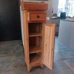 Teakhouten drankkast met lade en deur, Huis en Inrichting, Kasten | Dressoirs, Minder dan 50 cm, Gebruikt, Ophalen of Verzenden