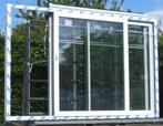 pvc schuifraam , schuifdeur , pui 338 x 216 wit / antraciet, Doe-het-zelf en Verbouw, Kunststof, 225 cm of meer, Nieuw, Ophalen of Verzenden