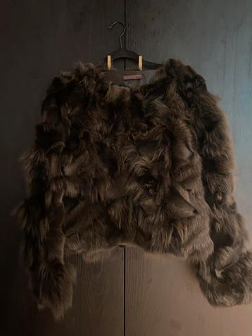 DNA AMSTERDAM/ groene winterjas Fur / 36 NIEUWSTAAT beschikbaar voor biedingen