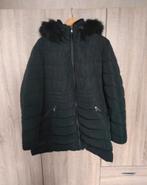 Nieuwe Zwarte winterjas met bontkraag - Maat 48, Ophalen, Zo goed als nieuw, Zwart