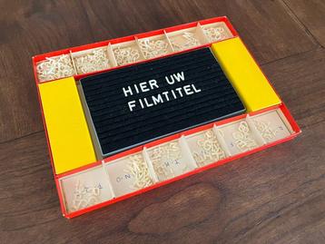 Filmtexter, retro aftitel bord voor analoge film. beschikbaar voor biedingen