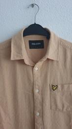 Lyle & Scott overhemd - Beige Maat L, Beige, Ophalen of Verzenden, Zo goed als nieuw, Halswijdte 41/42 (L)