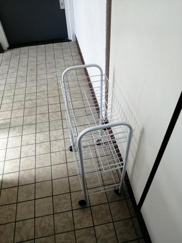 WEG=WEG!! BADKAMER/KEUKENTROLLEY MET WIELEN | STORAGE RACK beschikbaar voor biedingen