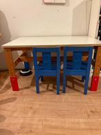 IKEA Kindertafel + 4 Stoelen (2 Gratis!), Ophalen, Gebruikt, Tafel(s) en Stoel(en)