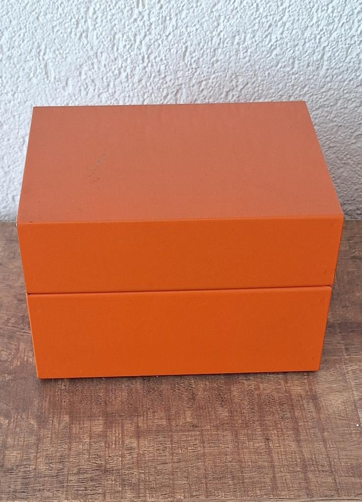 Oranje metalen opbergdoos. NVF, Ophalen of Verzenden, Huis en Inrichting