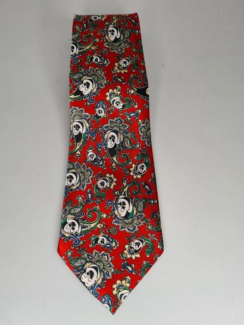 Mickey Paisley stropdas vintage Disneyland rood kerst, Verzamelen, Disney, Zo goed als nieuw, Kleding of Textiel, Mickey Mouse