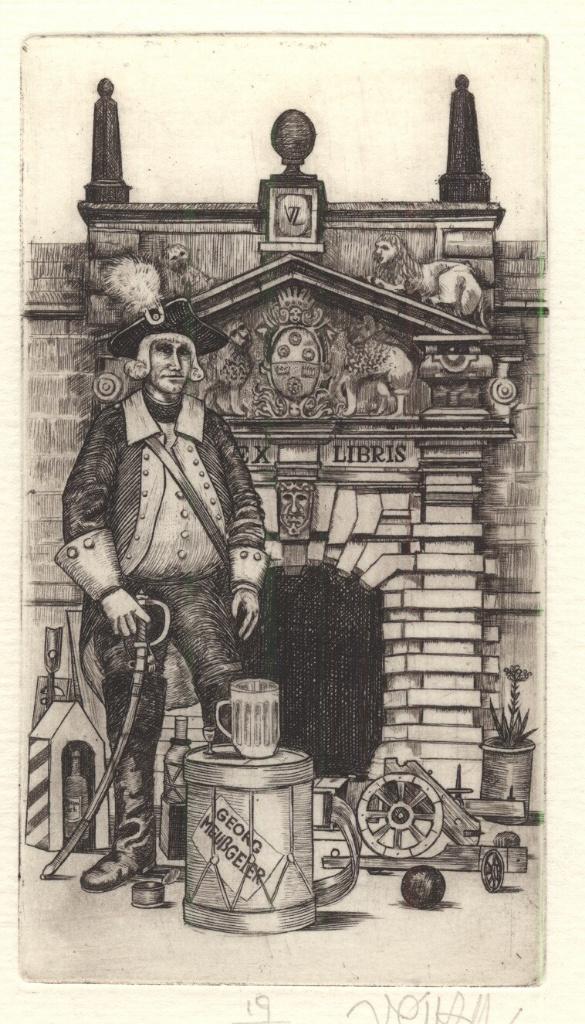 1416 Ex Libris Hongarije : Zoltán Vén, z.j., Antiek en Kunst, Kunst | Etsen en Gravures, Verzenden