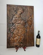 Geisha van koper - 70 cm, Antiek en Kunst, Curiosa en Brocante, Ophalen of Verzenden