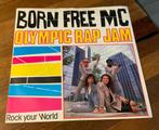 VINYL 7 INCH SINGLE BORN FREE MC OLYMPIC RAP JAM 1988 K-WEST, Cd's en Dvd's, Vinyl Singles, Hiphop en Rap, Gebruikt, 7 inch, Single