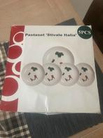 Pastaset 'Stivale Italia' - 5-delig, Overige materialen, Ophalen of Verzenden, Zo goed als nieuw, Bord(en)