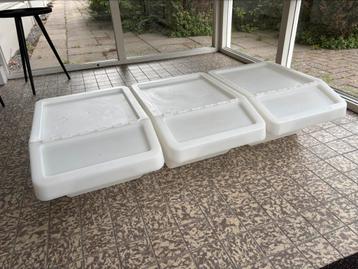Ikea sorteerbak 37 liter met deksel 3 stuks beschikbaar voor biedingen
