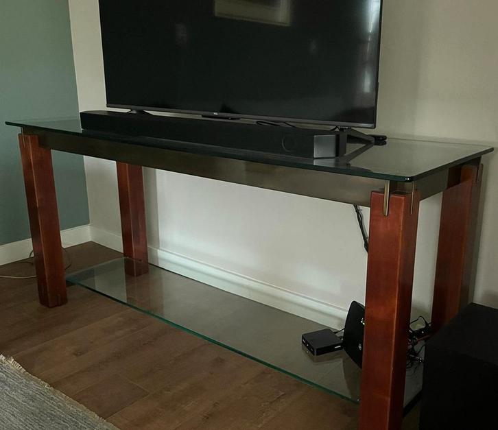 Sidetable, Huis en Inrichting, Tafels | Sidetables, Zo goed als nieuw, 50 tot 75 cm, 150 tot 200 cm, Rechthoekig, Ophalen