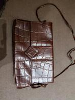 Vintage Yoshiwara Croco Schoudertas, Ophalen of Verzenden, Zo goed als nieuw, Bruin, Schoudertasje