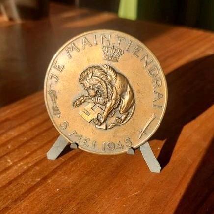 Herdenkingspenning, Postzegels en Munten, Penningen en Medailles, Brons, Nederland, Ophalen of Verzenden