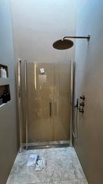 Glazen douchewand + deur, Ophalen, Nieuw, Chroom, Douche