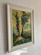 Schilderij olieverf op doek. Prachtig pasteus werk Langeweg, Ophalen of Verzenden