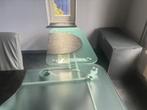 Design kantoor glas - kompleet, Ophalen of Verzenden, Gebruikt, Glasplaat, 160 cm of meer