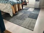 Vloerkleed blauw laagpolig, Ophalen, 200 cm of meer, Zo goed als nieuw, Grijs