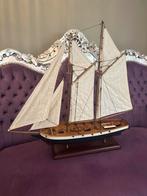 Houten Zeilschip Model handgemaakt - Maritieme Decoratie, Hobby en Vrije tijd, Modelbouw | Boten en Schepen, Ophalen, Nieuw, 1:50 tot 1:200