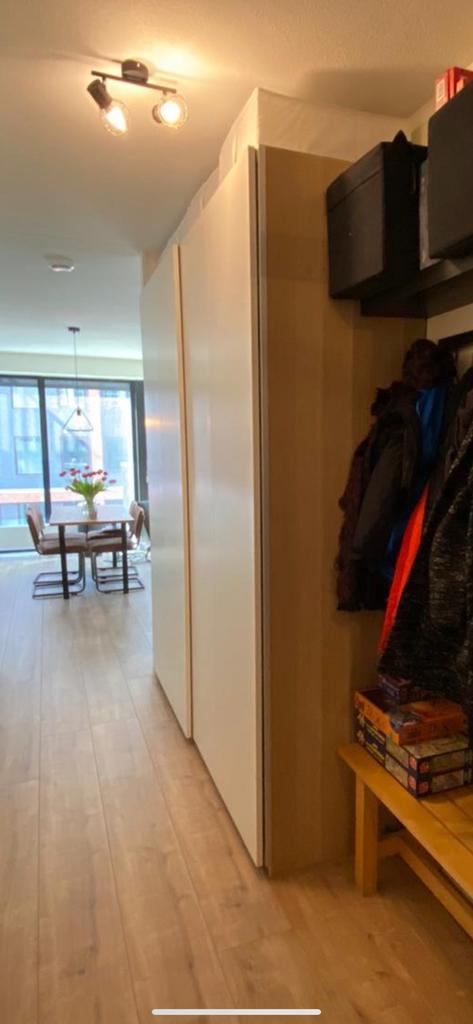 IKEA pax kleding kast wit schuifdeur, Huis en Inrichting, Kasten | Kledingkasten, Gebruikt, 200 cm of meer, 50 tot 75 cm, Ophalen