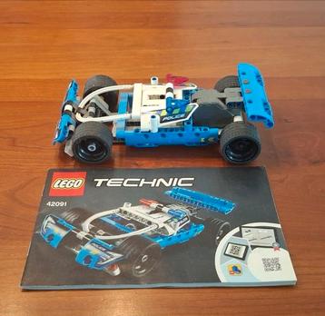 Lego Technic 42091 pull-back Politiewagen (dus kan rijden) beschikbaar voor biedingen