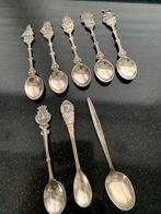 Verzilverde lepeltjes 8 stuks, Antiek en Kunst, Ophalen of Verzenden